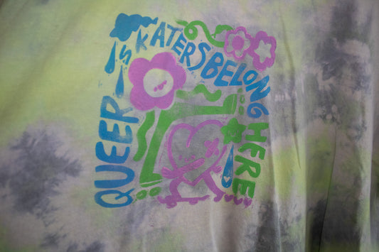 Acid Queer Skaters Belong T-shirt - M