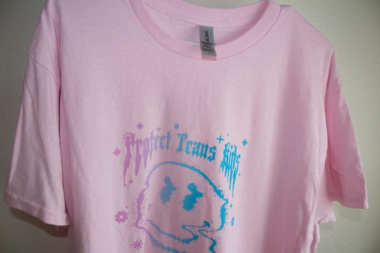 Pink Protect Trans Kids T-shirt - L