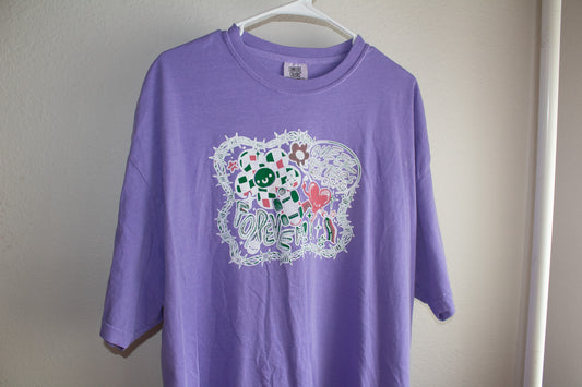 Purple Queer Skaters Belong T-shirt - 2XL