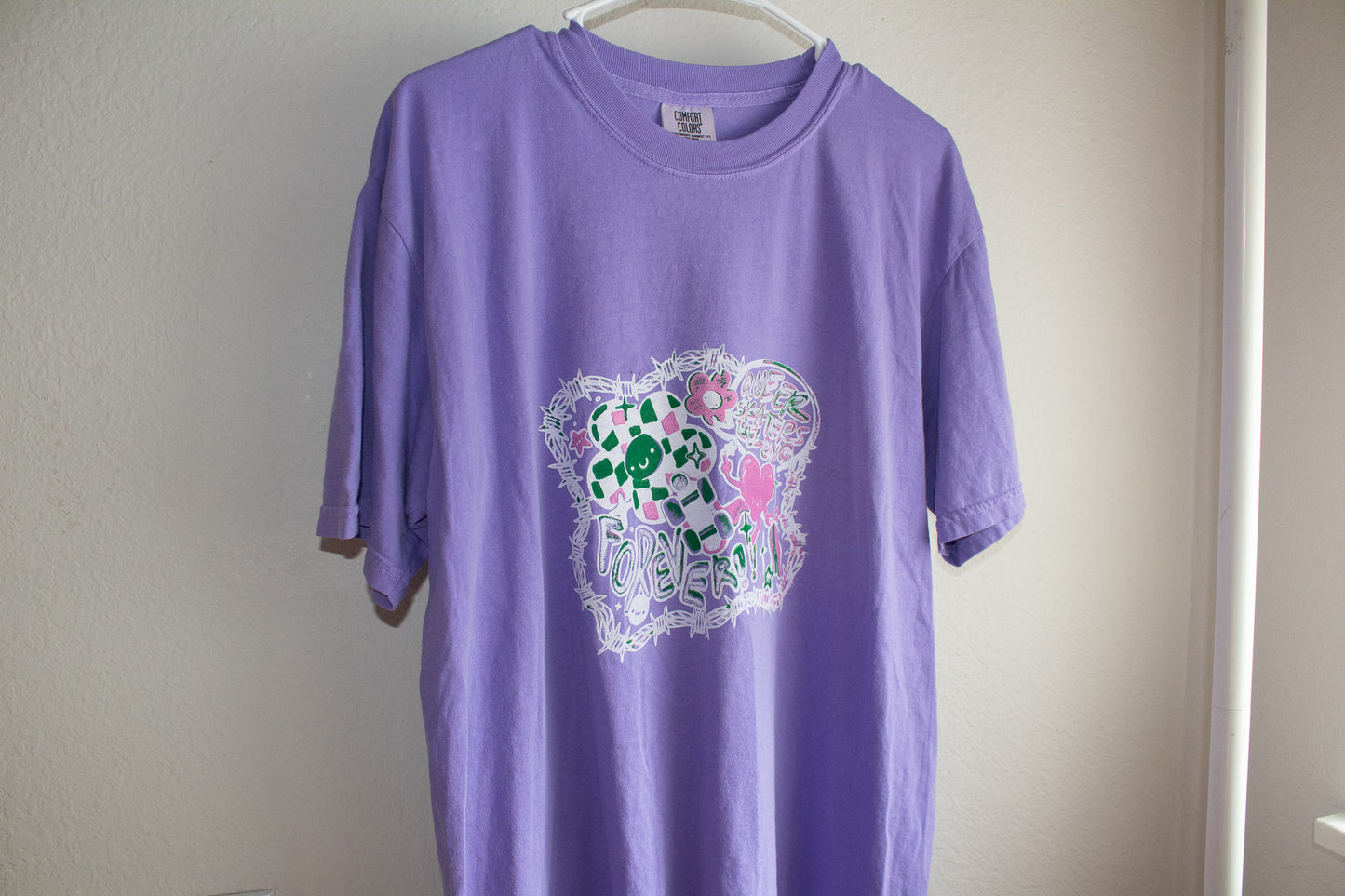 Purple Queer Skaters Belong T-shirt - L