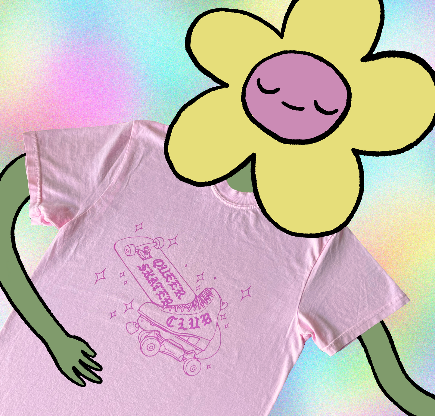 Pink Queer Skater Club T-Shirt